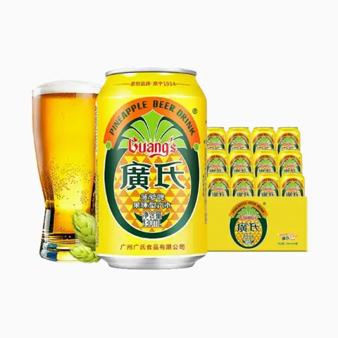 Guang's Pineapple beer flavour drink 6*330ml 广氏菠萝啤6*330ml/瓶