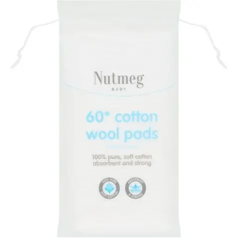 Nutmeg Cotton Wool Pads 60 pack