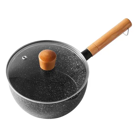 ochama x J.ZAO Japanse Maifan Stone Sneeuwpan - met deksel - 18cm Soeppan 18 cm Met Deksel 【Nieuwe Aankomst】