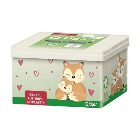 Q-Tips Bio-Babypflege-Wattestäbchen, 64 Stück