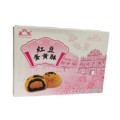 FengYi Butterfly Brand Gebäck mit roten Bohnen und Eigelb, 270 g