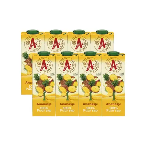 Appelsientje ANANASJE PUUR SAP 1Lx8 [€19.49+€1.2 deposit]