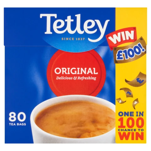 Tetley Original 80 Tea Bags 250g