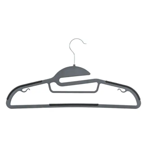 5Five Set of 8 Plastic Rubber-Coated Hangers