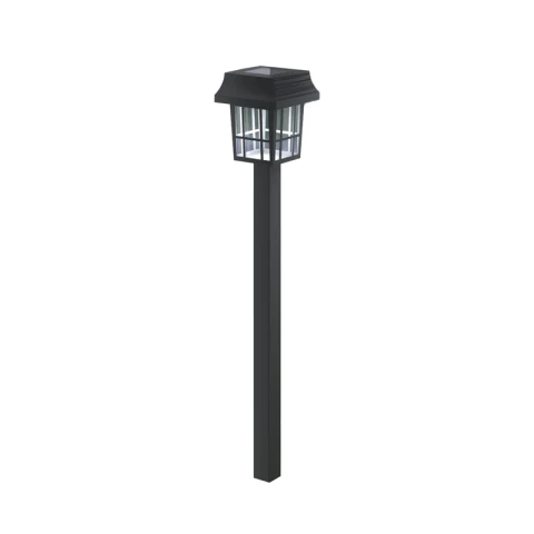 Aigostar Lampe solaire d'ambiance à LED pour pelouse, tour en plastique, 6 500 K, 0,006 W, 1,2 lm, lumière du jour