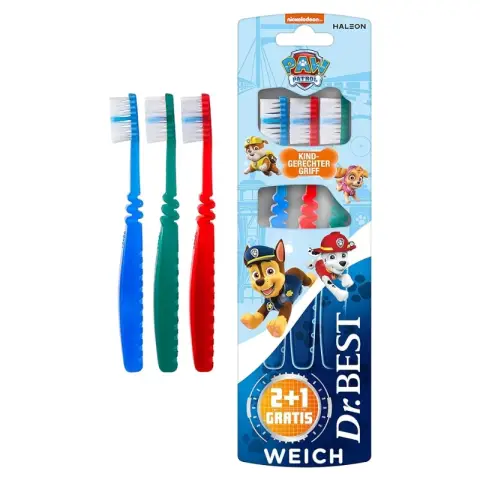 Dr.BEST ZB Paw Patrol bis 7 Jahre weich 2+1 3 St