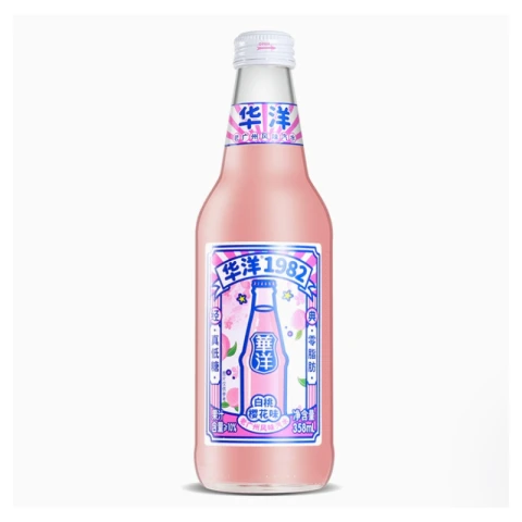 Huayang1982 Huayang 1982 Saft-Limonade mit weißem Pfirsich-Kirsch-Geschmack, 358 ml