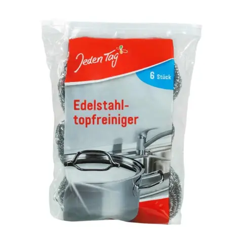 Jeden Tag Edelstahl-Topfreiniger