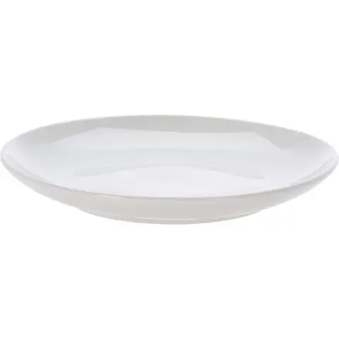 Koopman International Koopman InternatioAssiette à dîner en céramique Assiette à collation Design simple et tendance Blanc