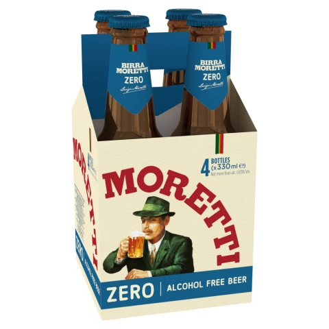 Moretti Zero Alcohol Free Beer 4 x 330ml