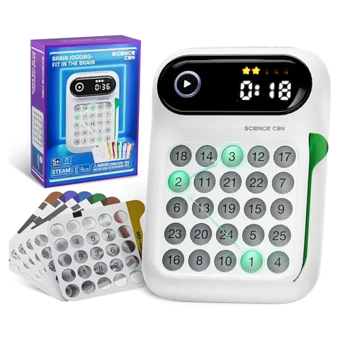 Science Can Speed Numbers - Handheld Games for Kids and Adults, Autism Sensory Toys, Featuring 100 Challenges, Travel Games, STEM Toys, Birthday Gifts for Boys Girls 5 6 7 8 Years Old