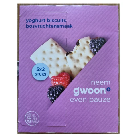 G'woon Yogurt Biscuits Berry Flavor 182g