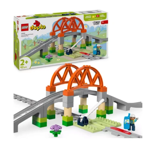 Lego 10426 Duplo Town Train Bridge And Tracks Set
