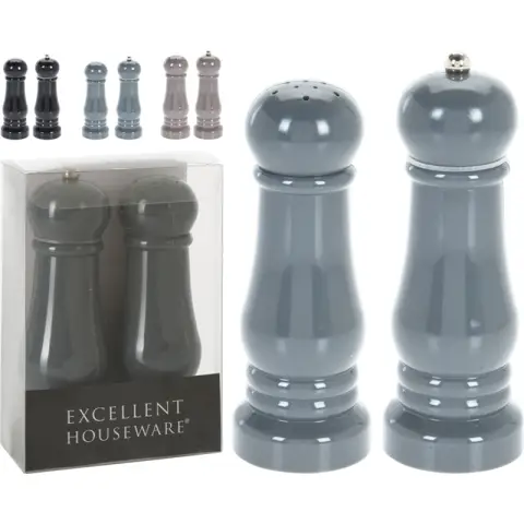 SALT AND PEPPER SET 2PCS 3ASS