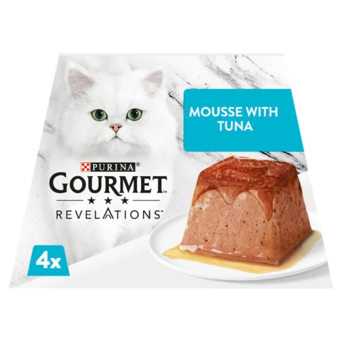 Gourmet Revelations Mousse Cat Food Tuna 4 X 75g