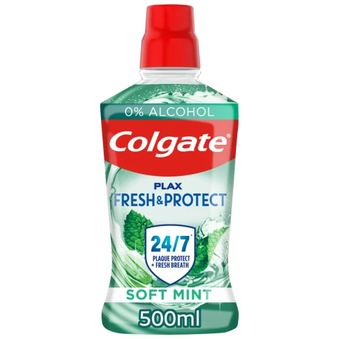 Colgate Plax Soft Mint Mouthwash Alcohol Free 500ml