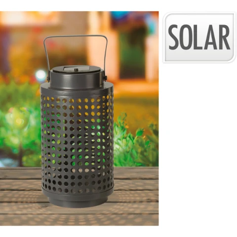Solar Lantern Metal D14Xh28Cm