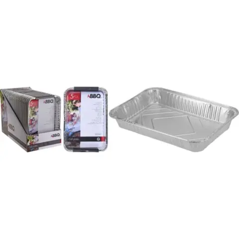Plateaux pour barbecue - 32x23x4cm - 5pcs