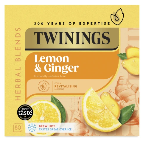 Twinings Lemon & Ginger 80 pack