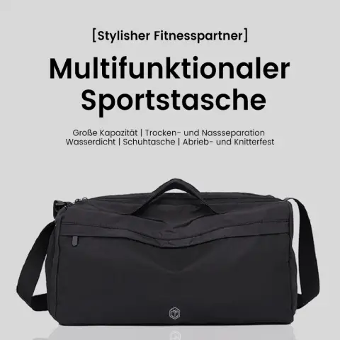 J.Zao Vielseitiger Sport-Turnbeutel, Nass- und Trockentrennung, Schwimm-Basketball