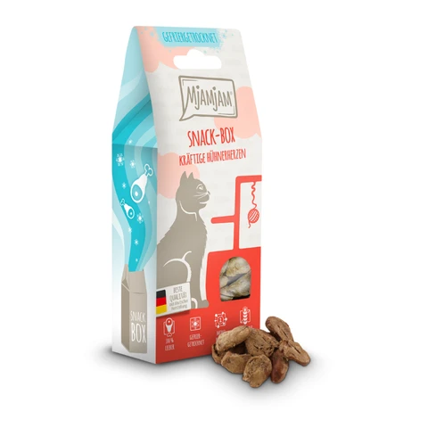 MjAMjAM - Snack-Box - Hartige kippenhartjes 5 x 35 g