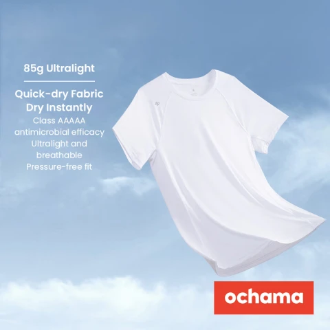 ochama [100 ultra-light quick-drying] sports T-shirt summer outdoor running fitness
short-sleeved men's black and white gray 2XL 3 pieces mix