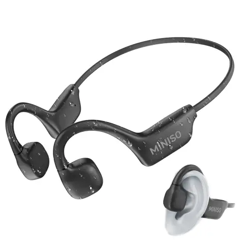 MINISO X60 Bone Conduction Sports Headphones - Black