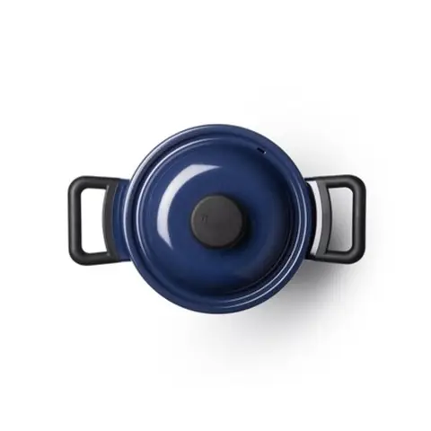 LocknLock Decore 20cm Kochtopf mit Deckel - Marineblau - LDE1204IH