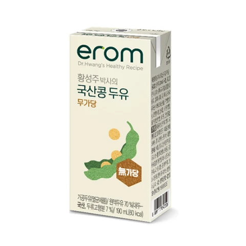 Erom Dr Hwang's Sugar Free Soy Drink 190ml 黄博士低糖豆奶