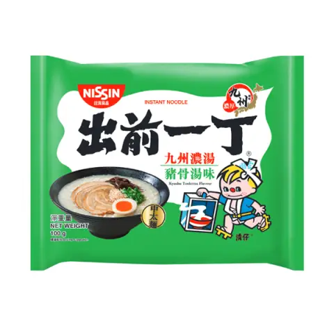 Nissin Demae Ramen - Kyushu Tonkotsu 100G  出前一丁 - 九洲浓汤猪骨味100G