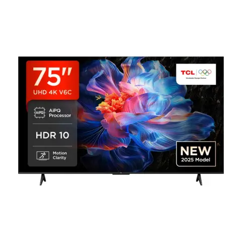TCL 75V6C 75 Zoll 4K UHD  Smart TV  HDR10+, HVA-Panel, Dolby Vision