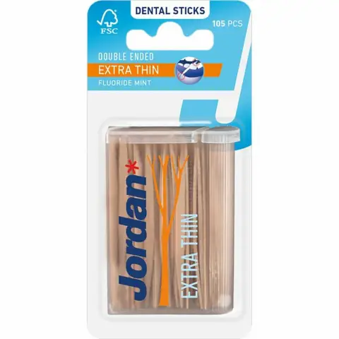 JORDAN Tandenstokers - Extra Dun 105 stuks