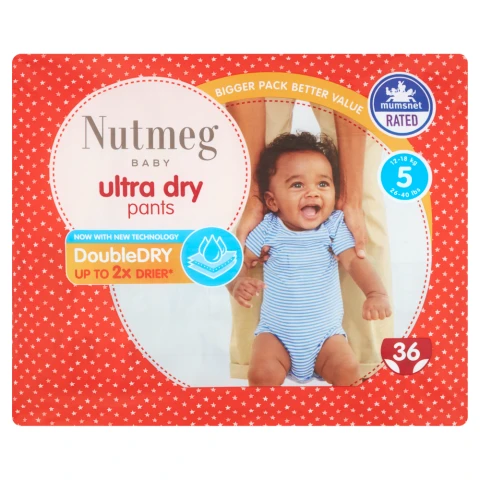 Nutmeg Ultra Dry Pants Size 5 36 pack