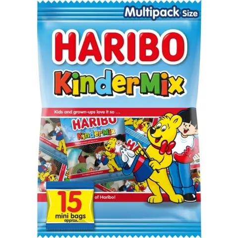 Haribo Kindermix Multipack Size 375g Kindermix