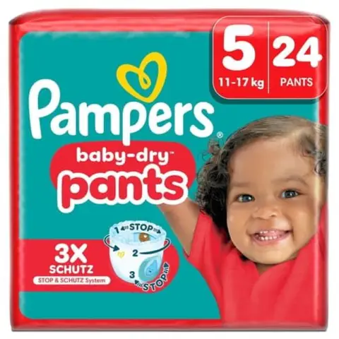 Pampers Baby Dry Pants Size 5 Junior 12-17 kg Single Pack 24 Pcs