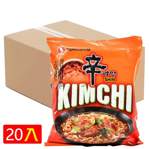 Nongshim Instant-Nudelsuppe Kimchi, 20 x 120 g