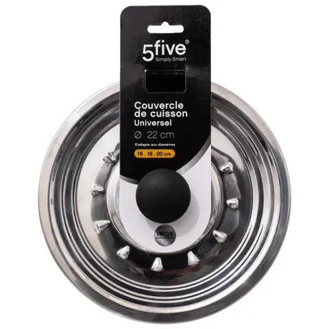 Universal Stainless Steel Lid - 22 cm (can Be Used For 16-20 cm Pots)