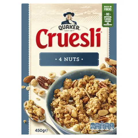 Quaker Cruesli 4 Nüsse, 450 g