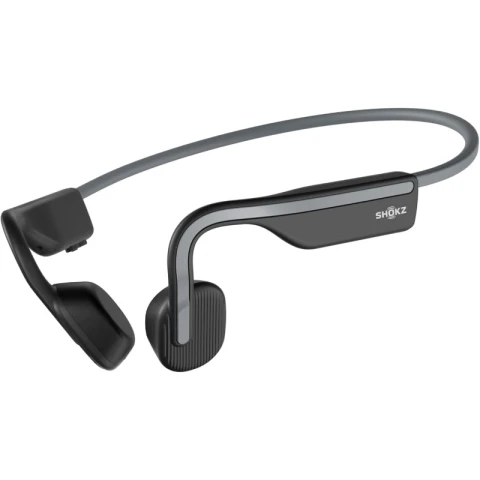 SHOKZ OpenMove S661 Bone Conduction Earphones for Running and Workout, Open-Ear, 6H Playtime, IP55 Waterproof - Grey(HK Version)