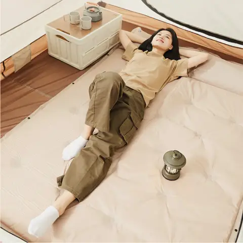 J.Zao Automatic Inflatable Mattress Outdoor Camping Picnic Mat Double Inflatable 192*132 cm Mattress with Pillow
