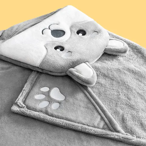 J.Zao Flannel Blanket Blanket Cover Blanket Office Blanket 550g 90x140cm Little Bear 90*140 cm
