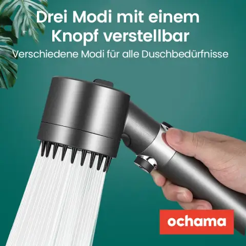 H.XUN Hochdruck-Duschkopf – starker Wasserfluss, multifunktionale Sprüheinstellungen, Badezimmer-Upgrade