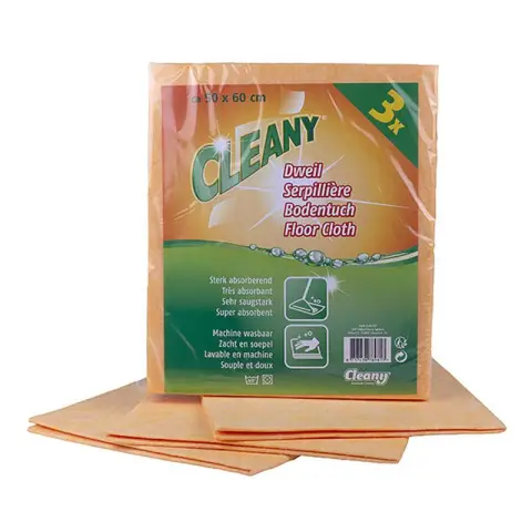 Cleany Floor cloth orange 50x60cm set of 3