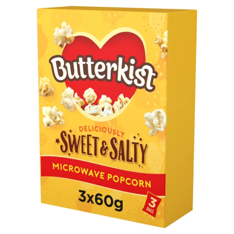 Butterkist Sweet & Salty Microwave Popcorn 3x60g