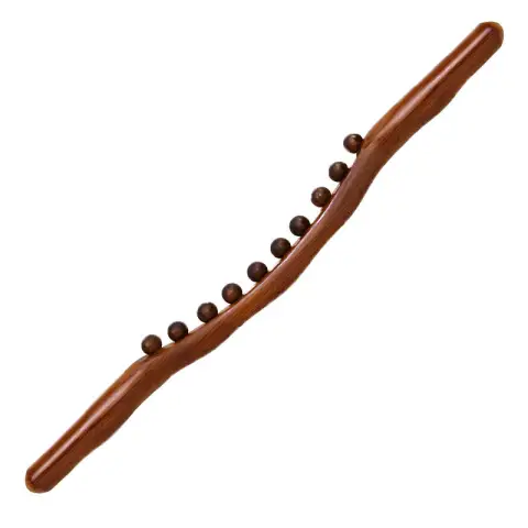 10 Perlen Massagestab, karbonisierter Massagestab, universeller Meridianstab
