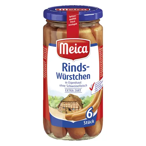 Meica 6 Rindswürstchen extra zart 6 x 30 g
