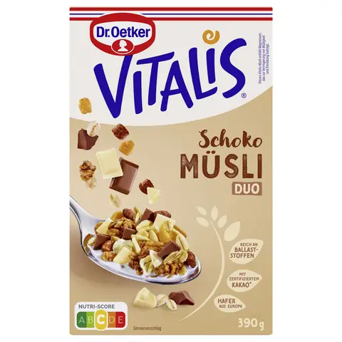 Dr. Oetker Vitalis Schoko Müsli Duo 390 g