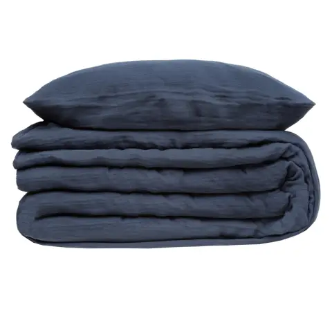 Atmosphera Double Gaze Blue Duvet Set 240x220cm