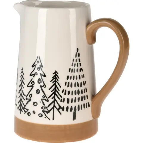 Christmas Tree Pouring Pot Mug Cup Mug Glass Coffee Mug Christmas Ambiance - 17cm