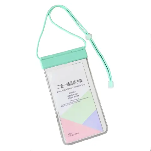 2-in-1 Waterproof Phone Pouch - Light Green